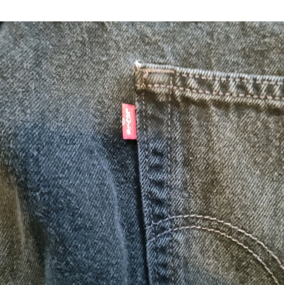 vintage black Levi's relaxed fit 550 men's denim jeans 48x32 - Picture 8 of 10